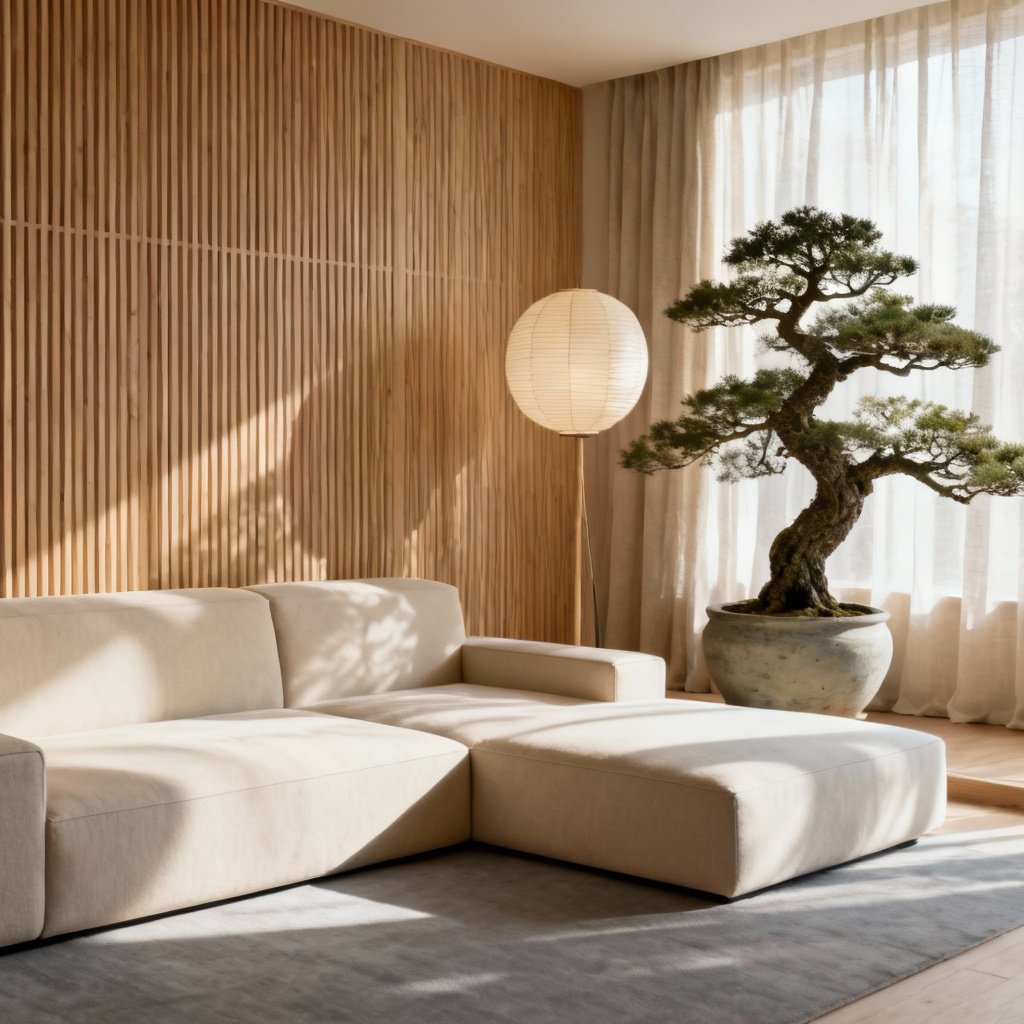 AI Image: Japandi Living Room