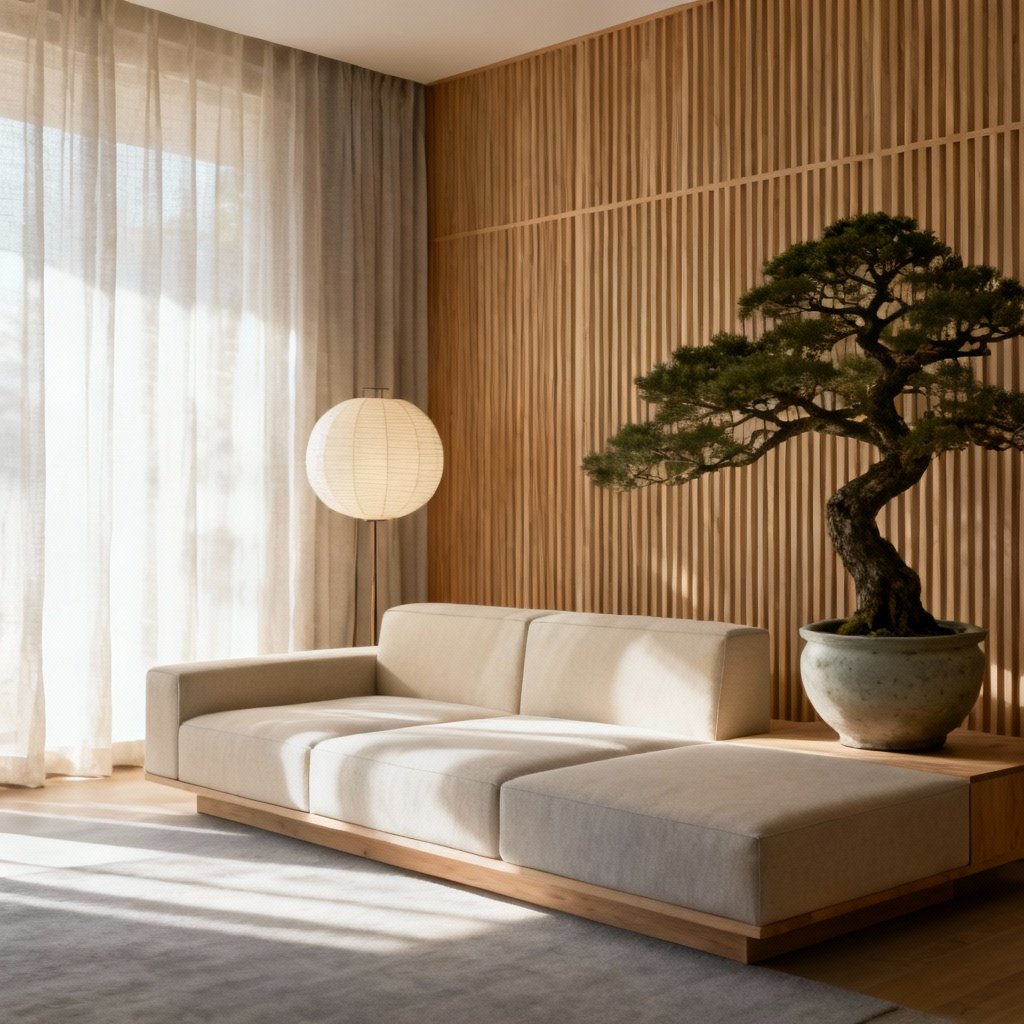AI Image: Japandi Living Room